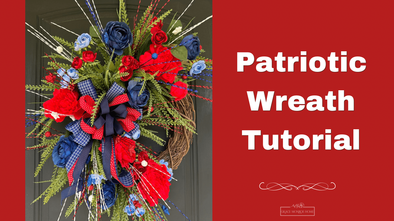 How to Make a Patriotic Grapevine Crescent Wreath for the 4th of July